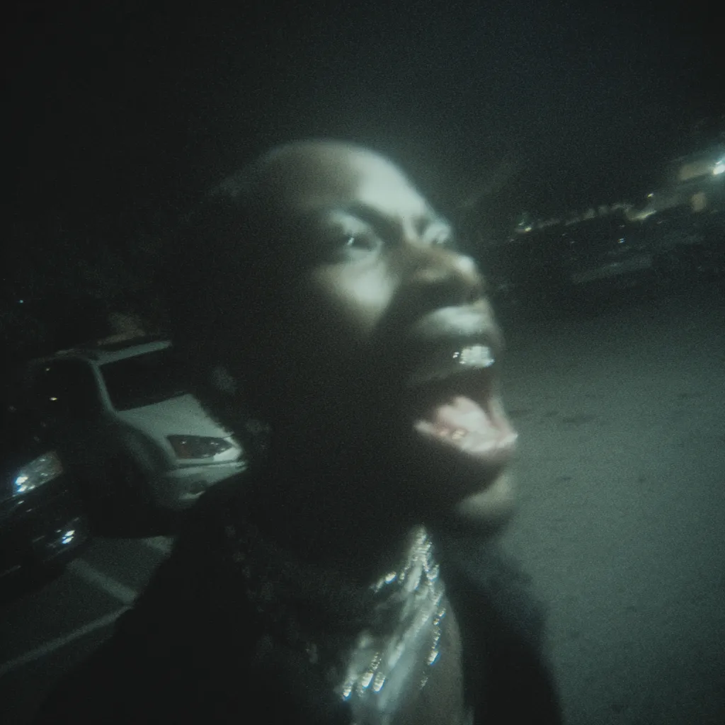 AI-generated nightlife fashion portrait visual created by Officine AI